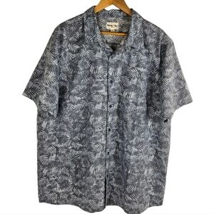 Men's Casual Leaf Print Buttonup Shirt​​​​